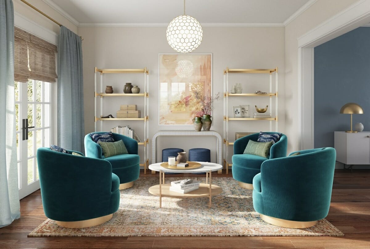 Sitting room design by Decorilla - Decorilla vs roomLift