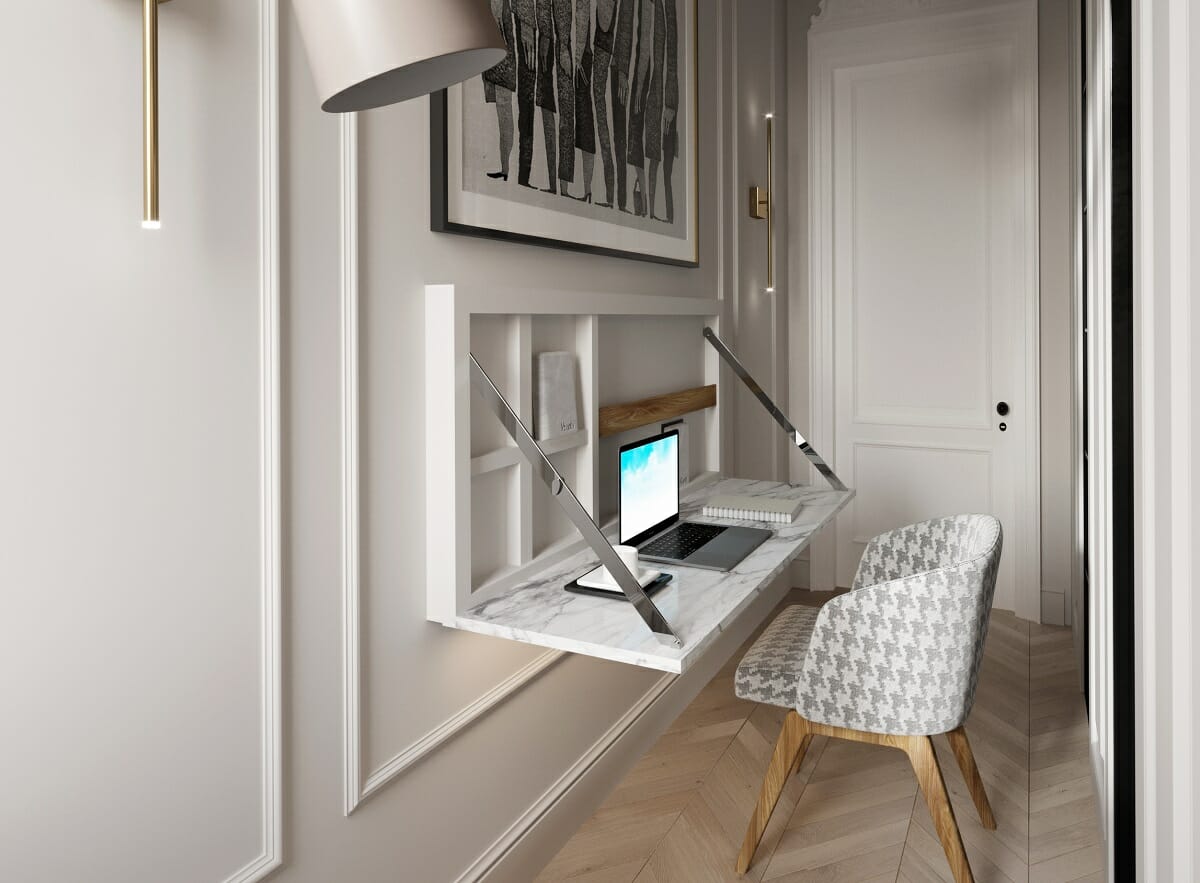 Small home desk set up inspiration by Nathalie I
