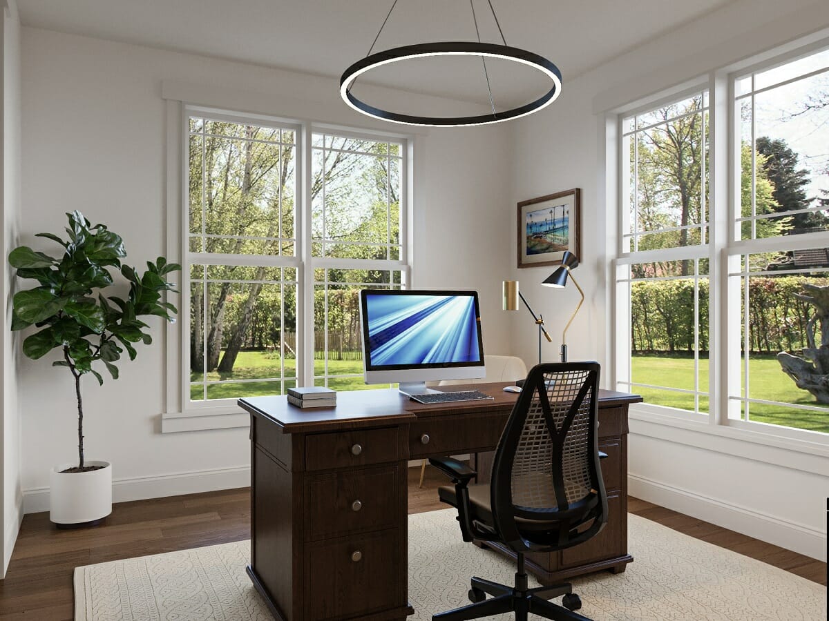 Transitional furniture for a home office - Ibrahim H