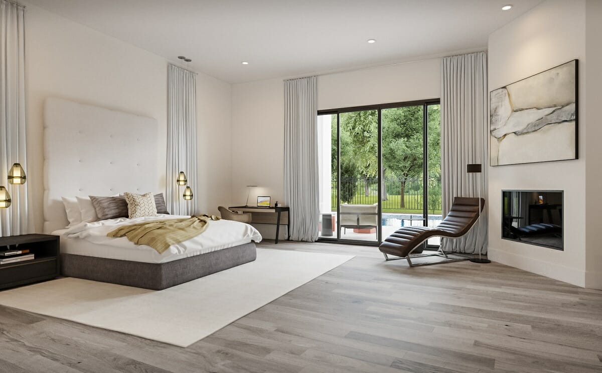 Virtual bedroom interior design by Wanda Pfeiffer