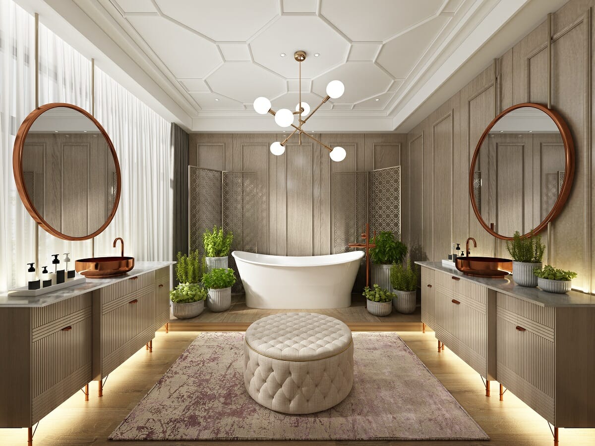 3D room render of a bathroom by Atif N