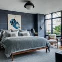 Before & after upscale men's bedroom design