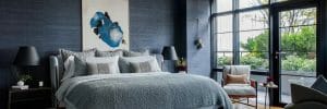 Before & after upscale men's bedroom design