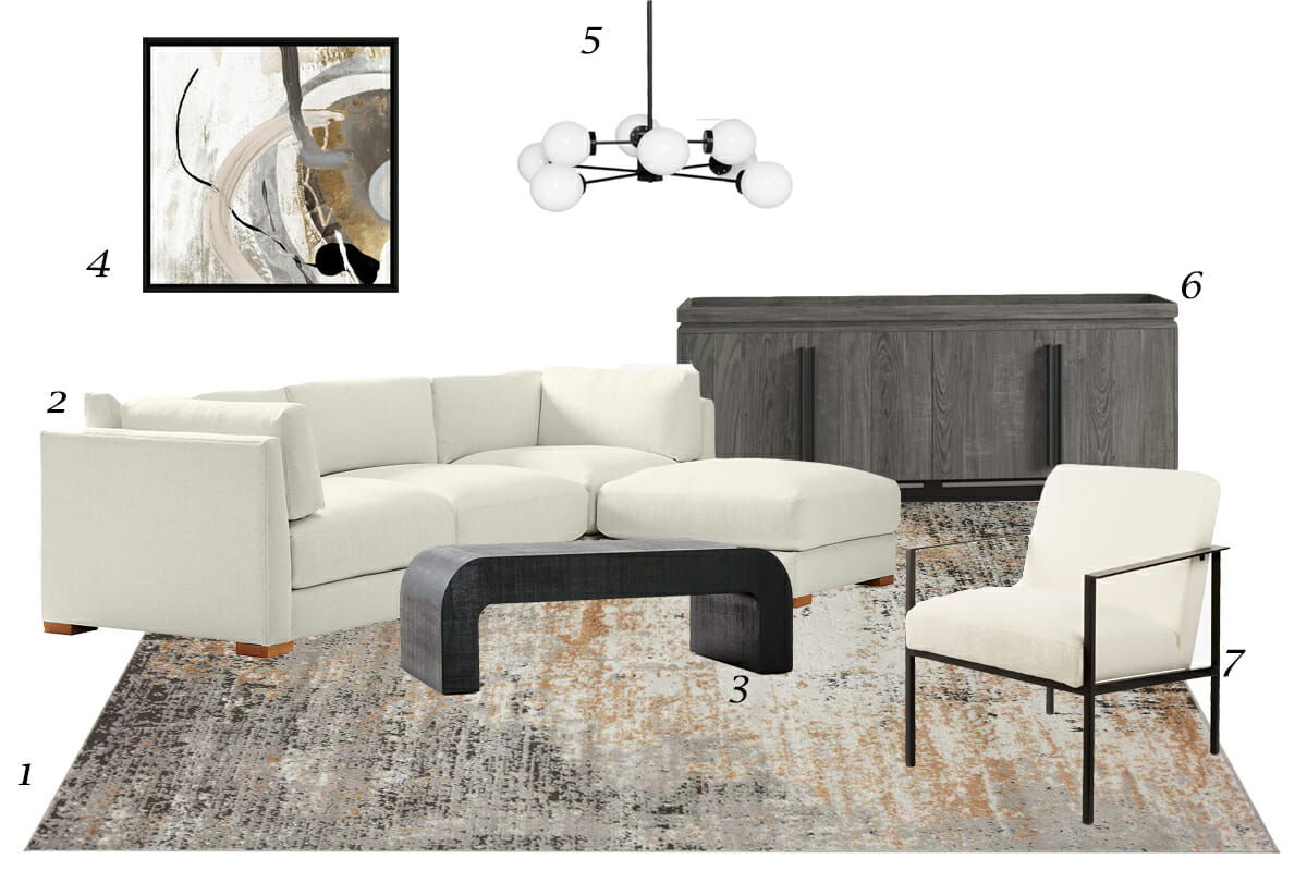 Contemporary family room furniture top picks by Decorilla