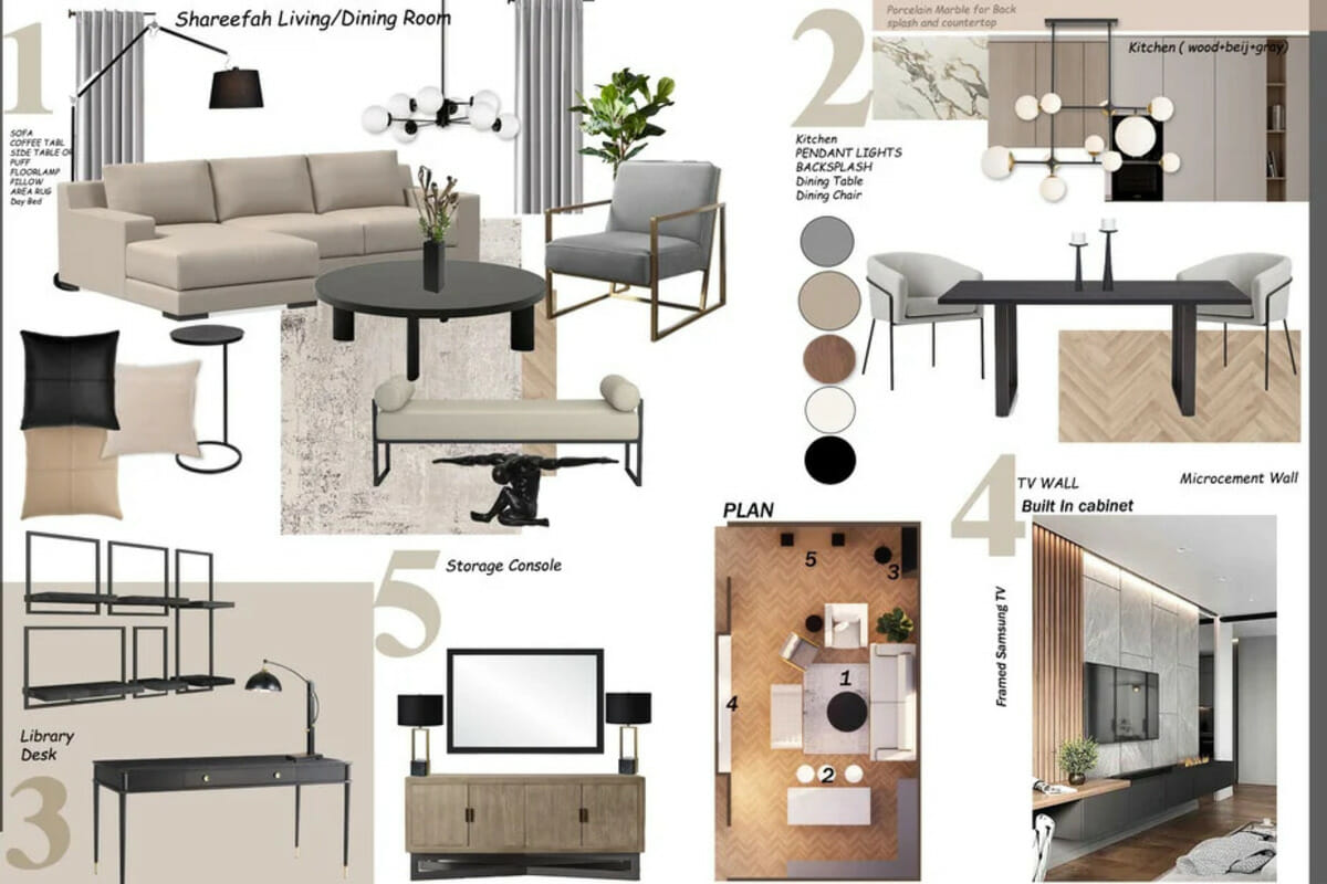 Contemporary family room ideas by Decorilla