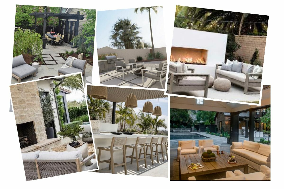 Covered patio design inspiration board