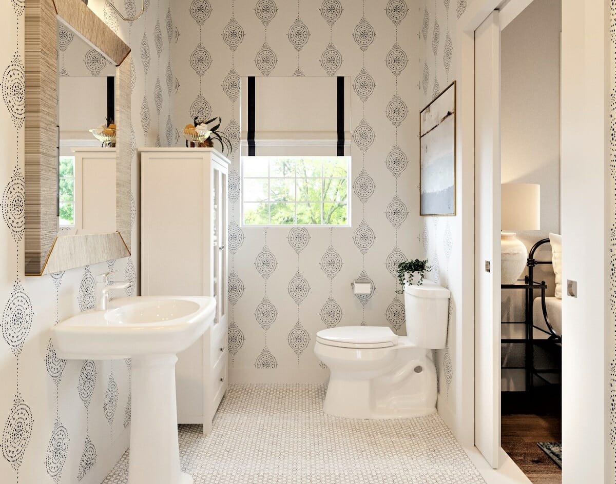 Decorating ideas for half bath by Berkeley H.