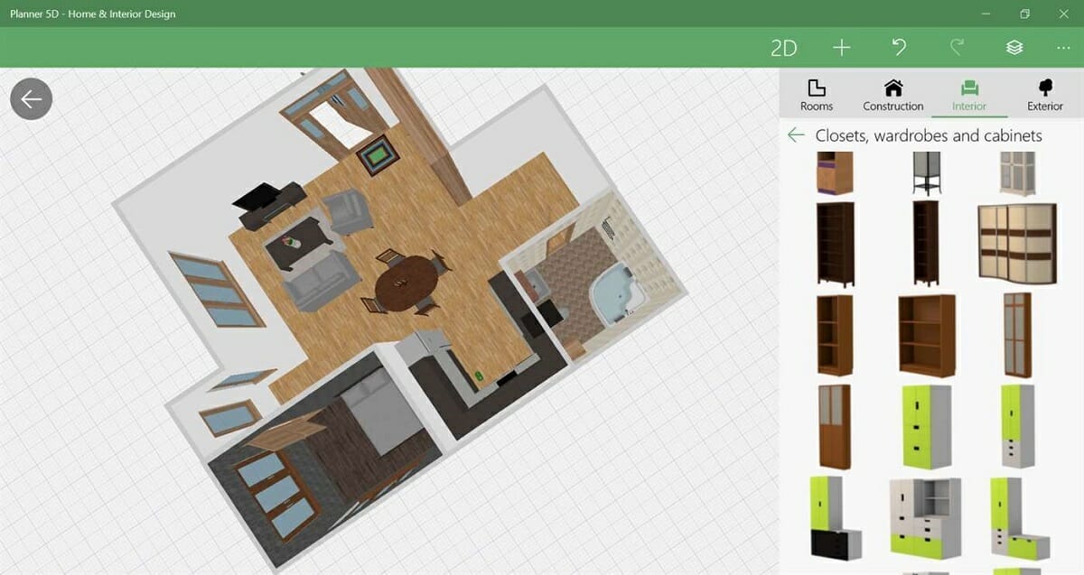 Design your living room online - Planner 5D
