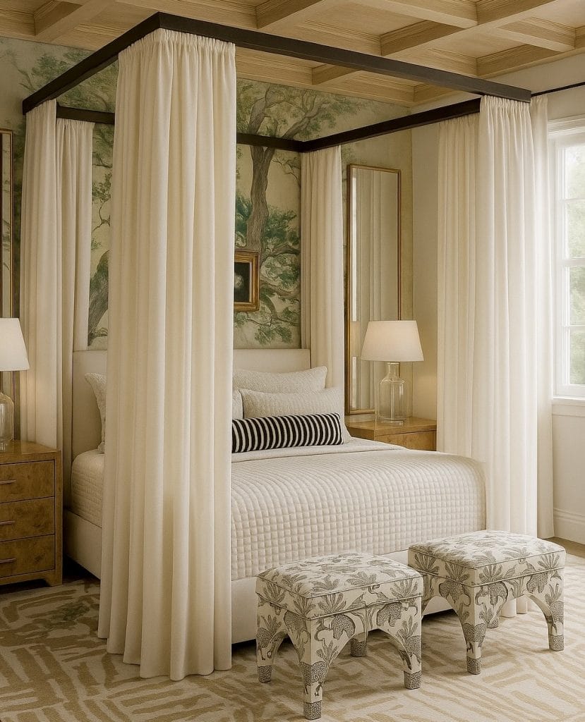 Elegant and relaxing bedroom interior design by Decorilla designer, Marya W.