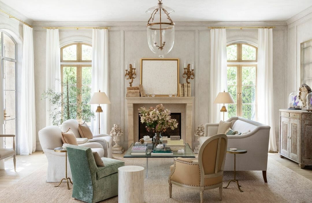 French Country living room interior design style - Veranda