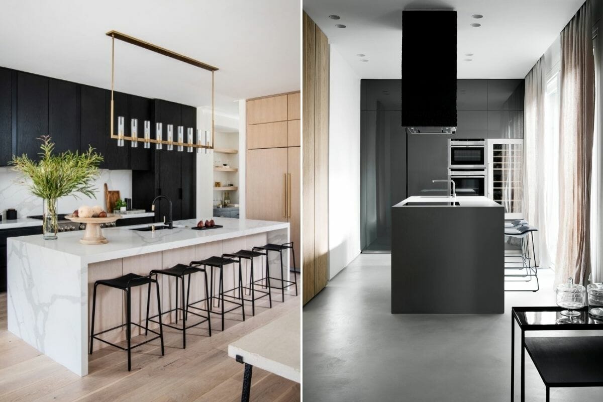 Premium Photo  3d rendering modern kitchen interior design inspiration