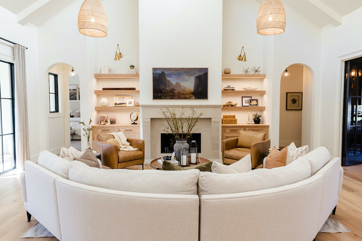 Living room by interior decorators for Decorilla Lafayette
