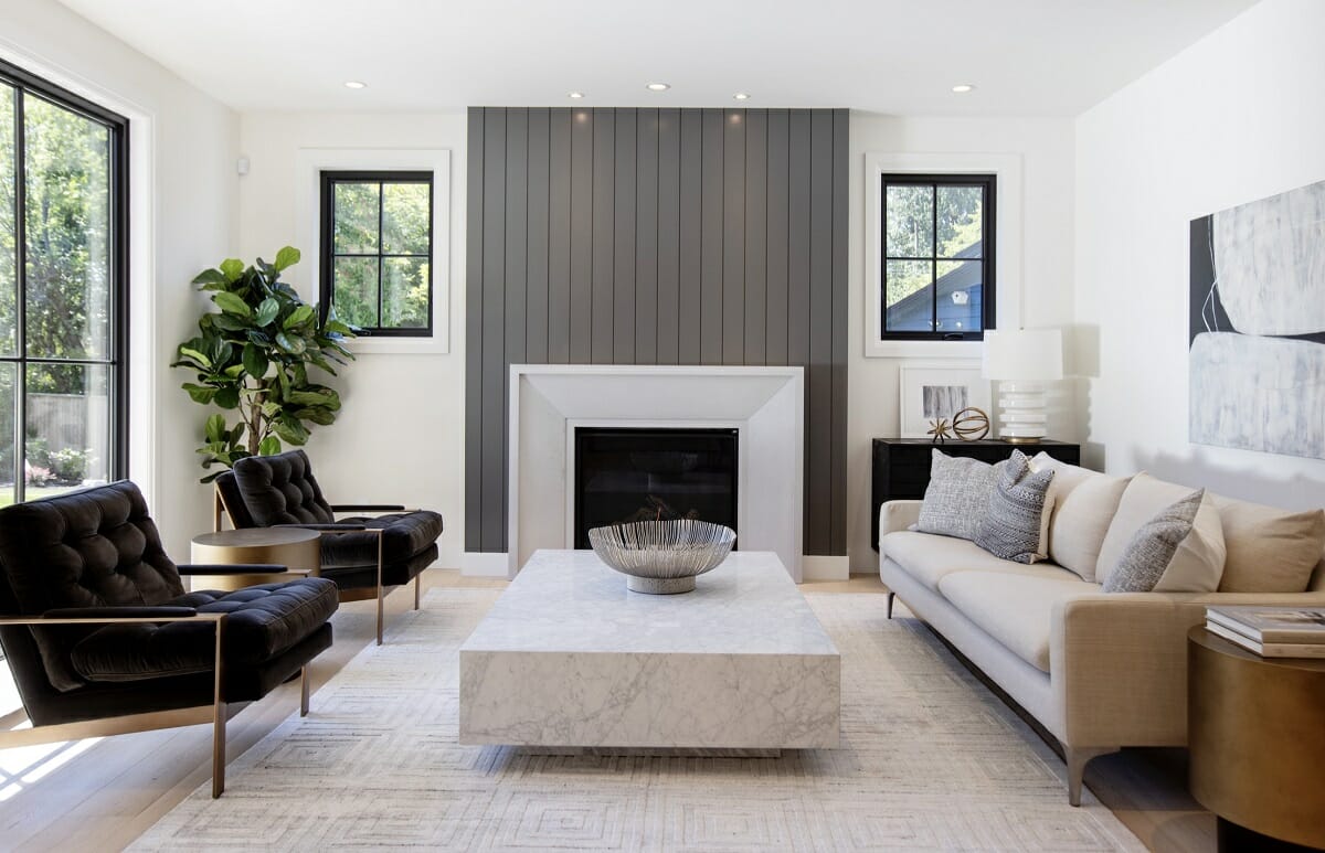 Modern California style interior design by Dina H