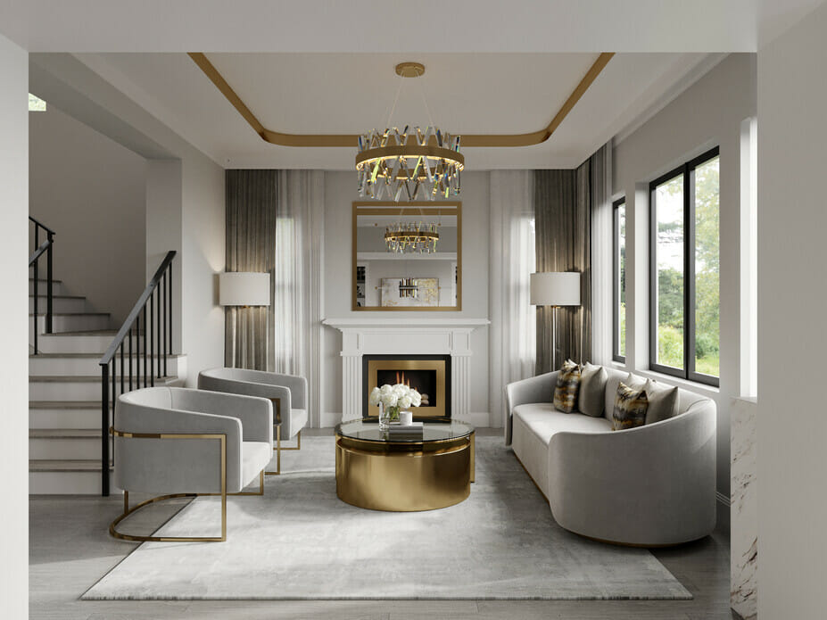 Modern glamour interior design - Selma A