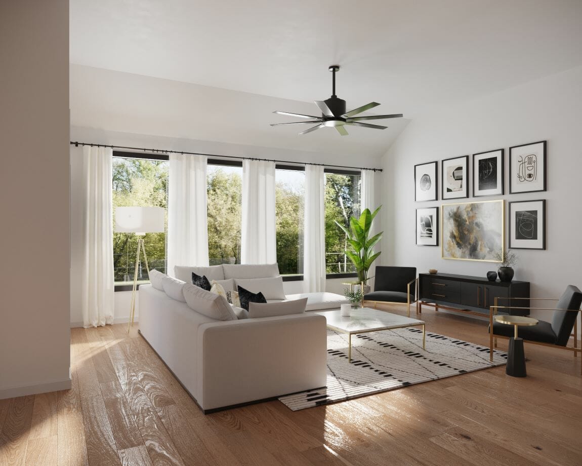 Modern living room decor ideas by Decorilla