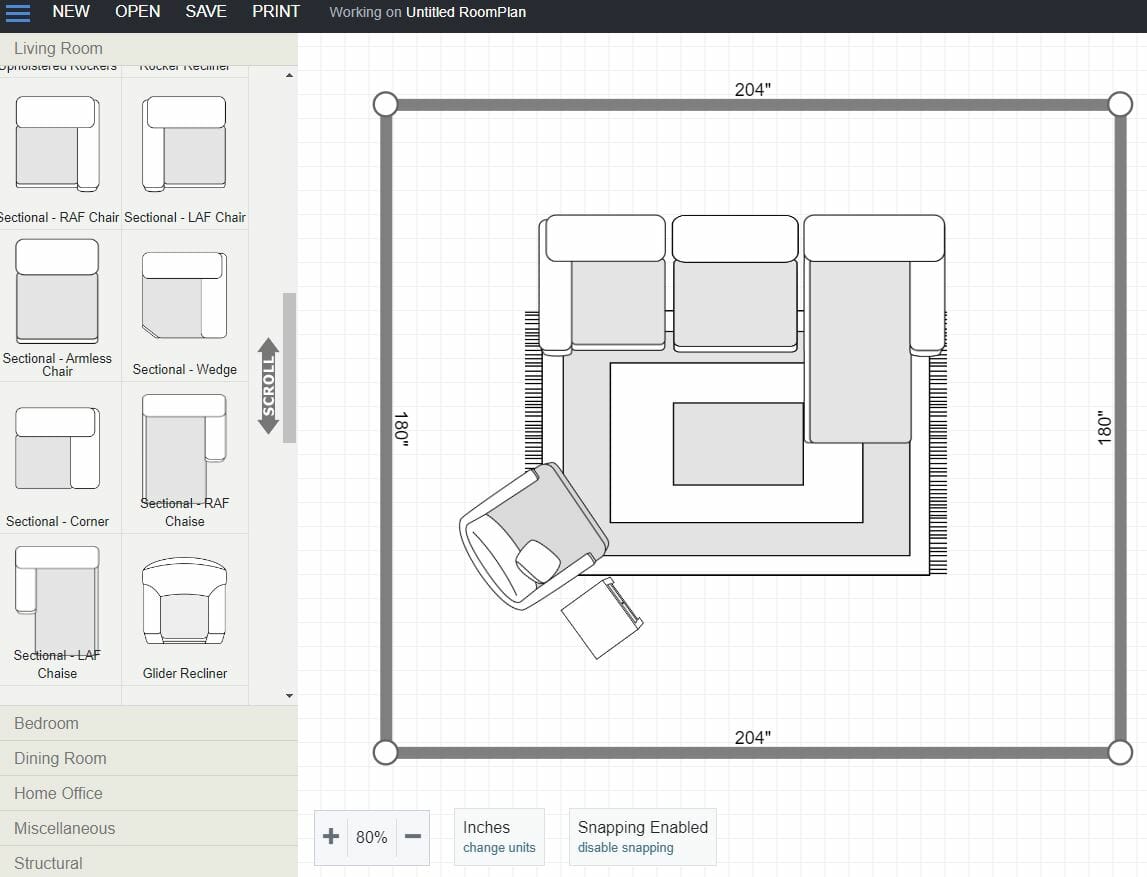 Virtual living room planner - Plan Your Room