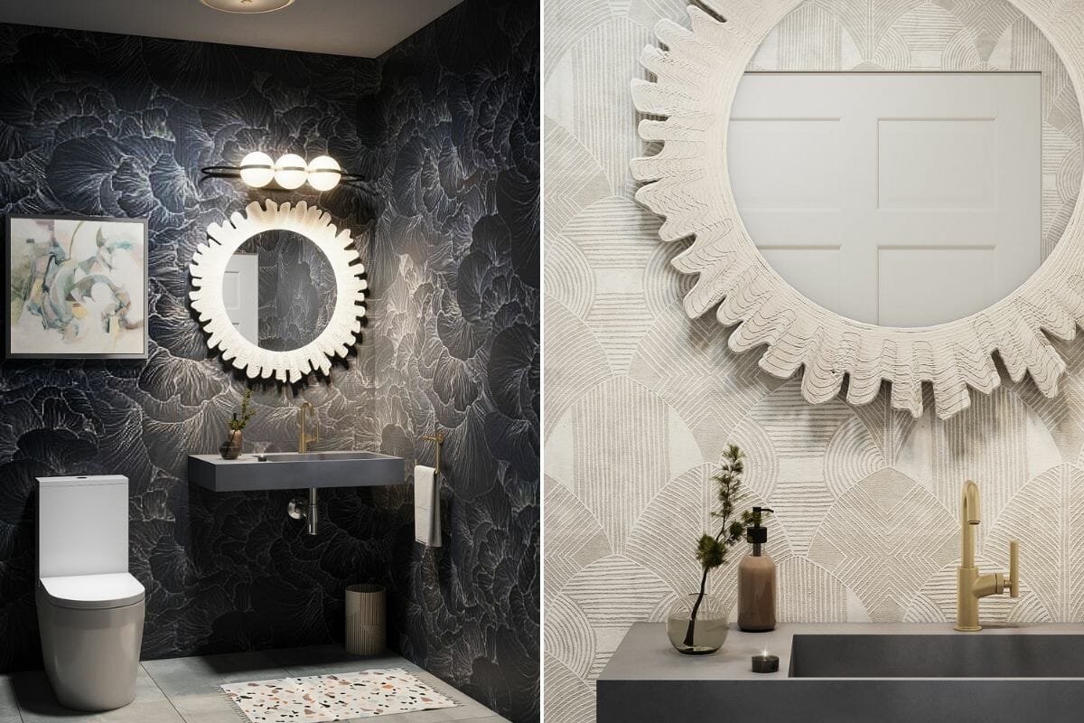 Wallpaper powder room ideas by Courtney B