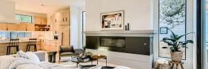 Before and after contemporary townhouse interior design