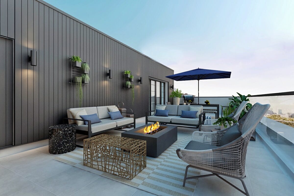 Contemporary back patio deck ideas by Ibrahim H