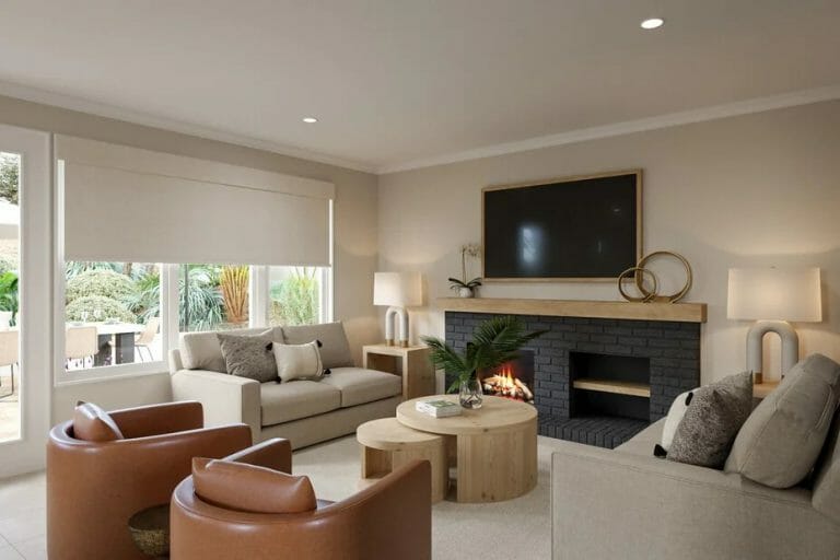 Before & After: Neutral Contemporary Decorating Transformation