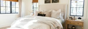 Cozy and comfy budget bedroom decor ideas by Decorilla designer Sharene M