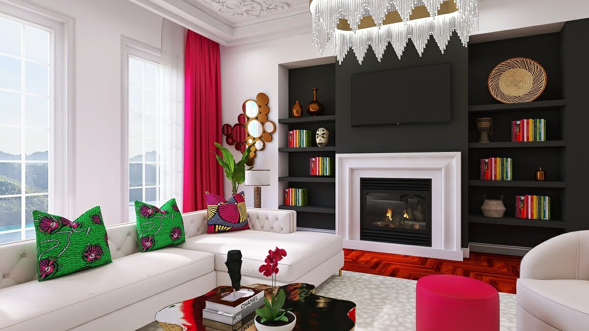 Eclectic maximalist interior design by Sierra G