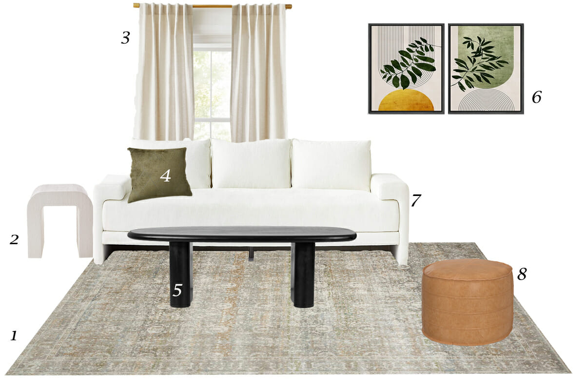 Organic contemporary interior design furniture top picks by Decorilla