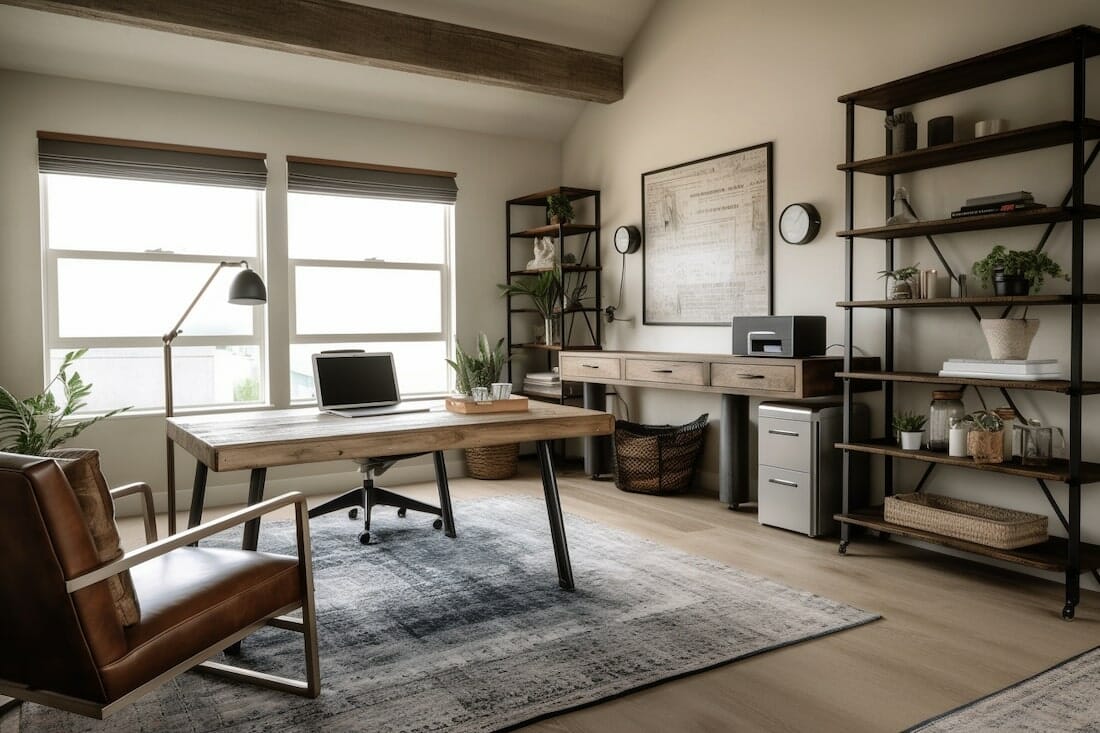 his and hers home office interior design