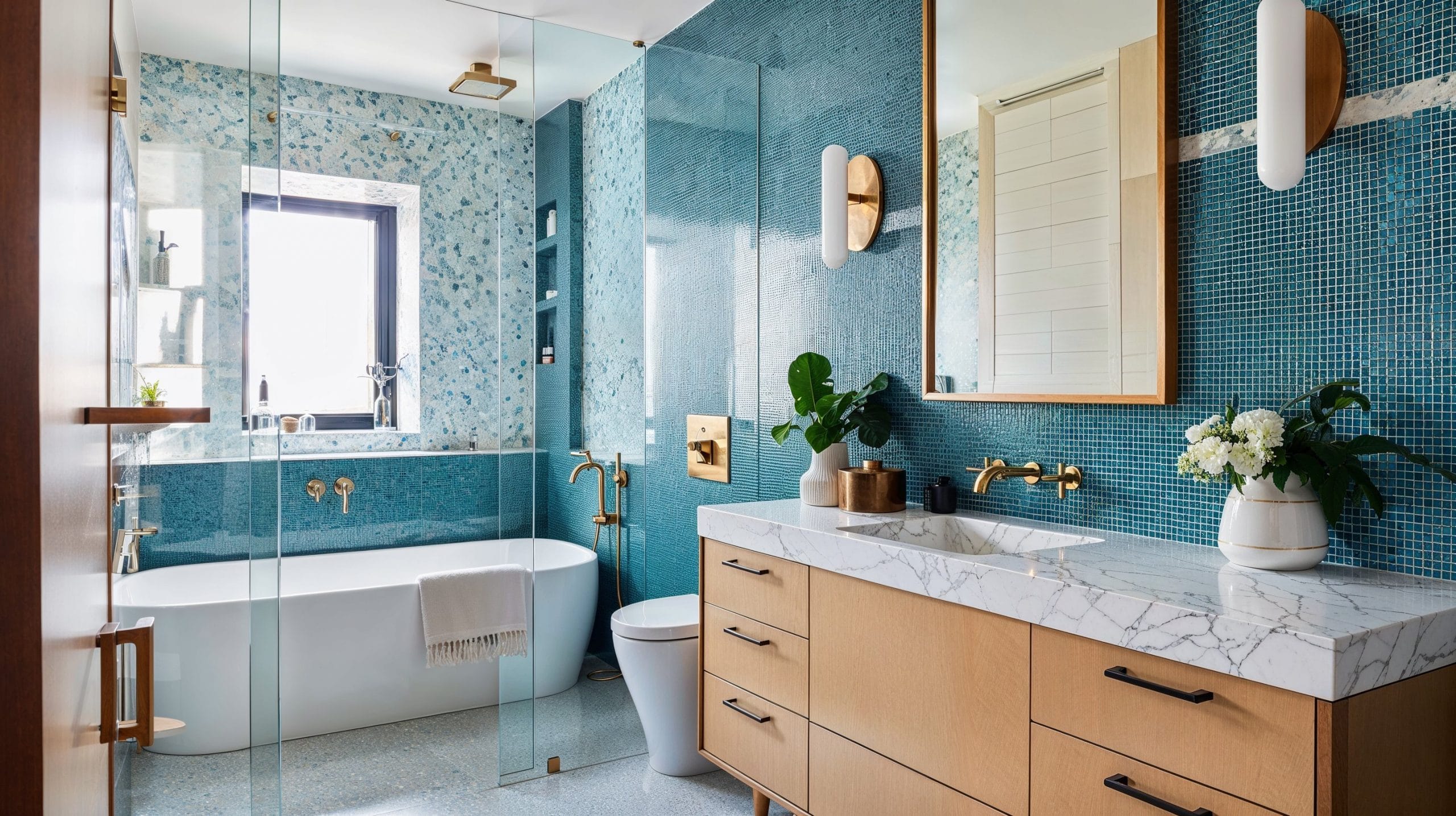 Bathroom Design: Black and White Family Bathroom