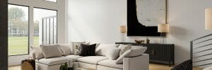 Black and white contemporary online interior design by Marine Hovsepyan