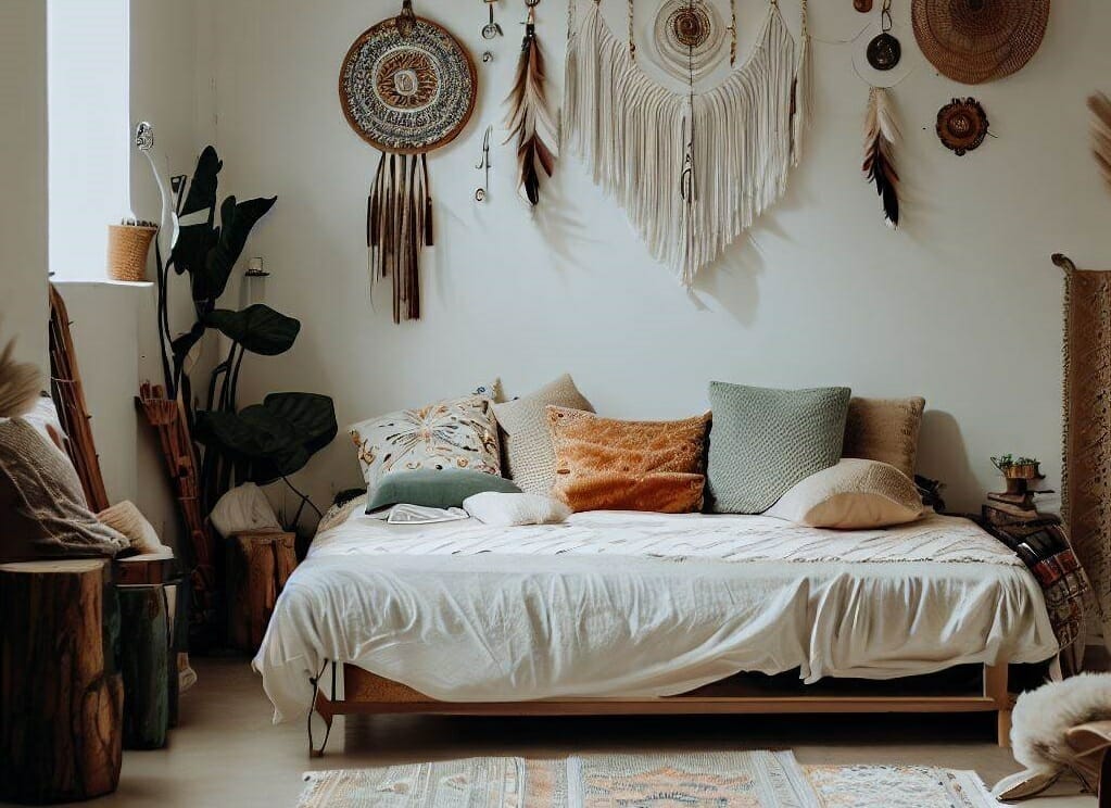 bohemian style bedroom inspiration
