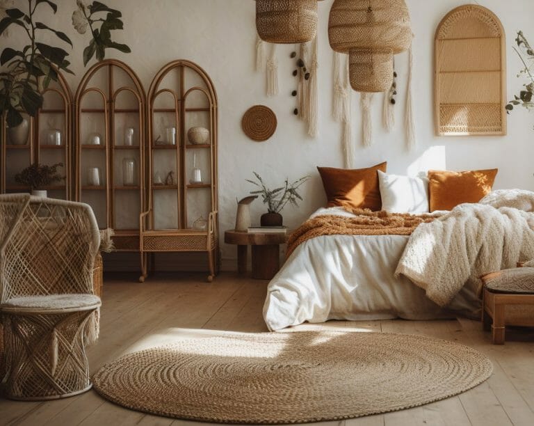 Boho Bedrooms Decor Green Plants