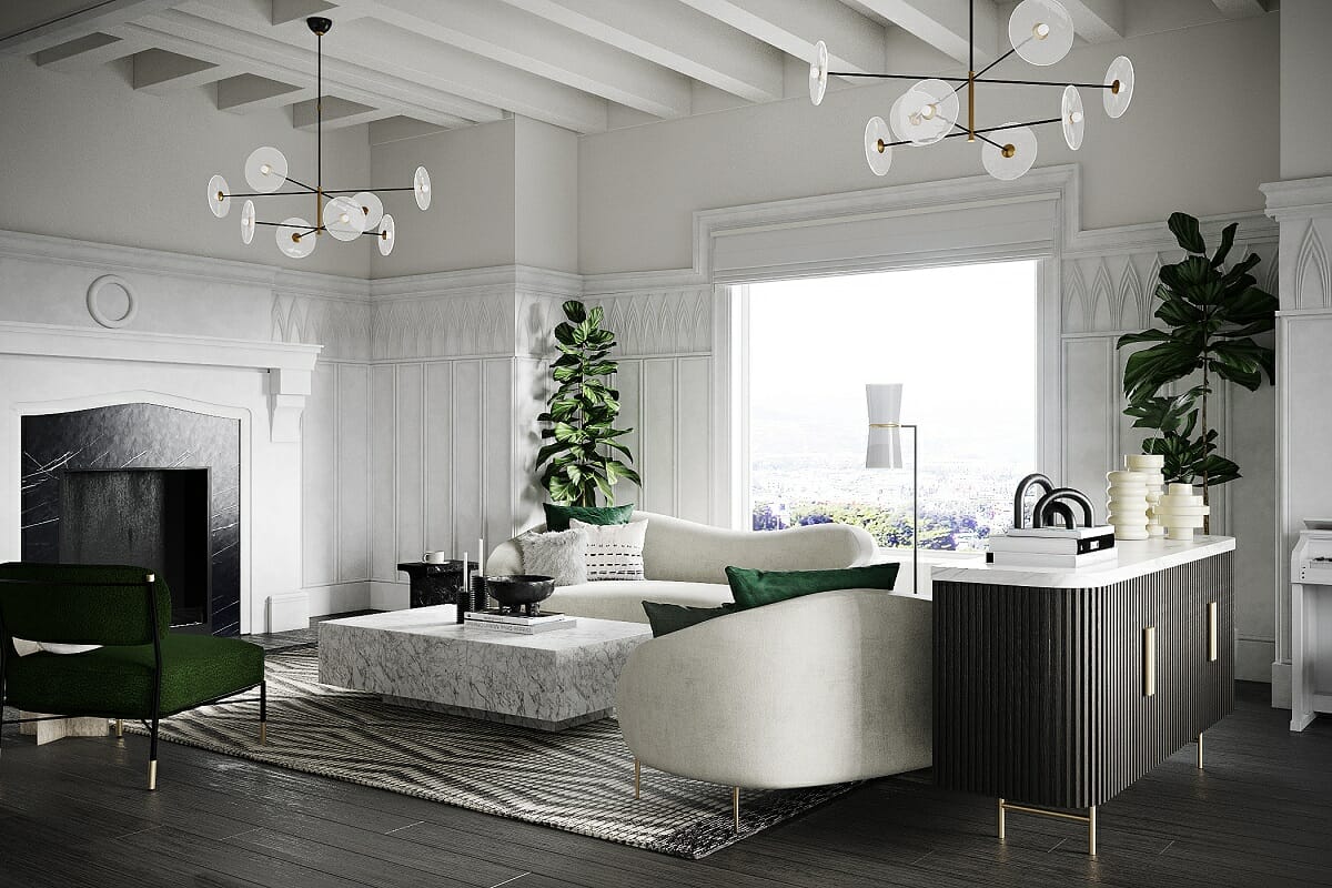Contemporary glam virtual interior design by Marine Hovsepyan
