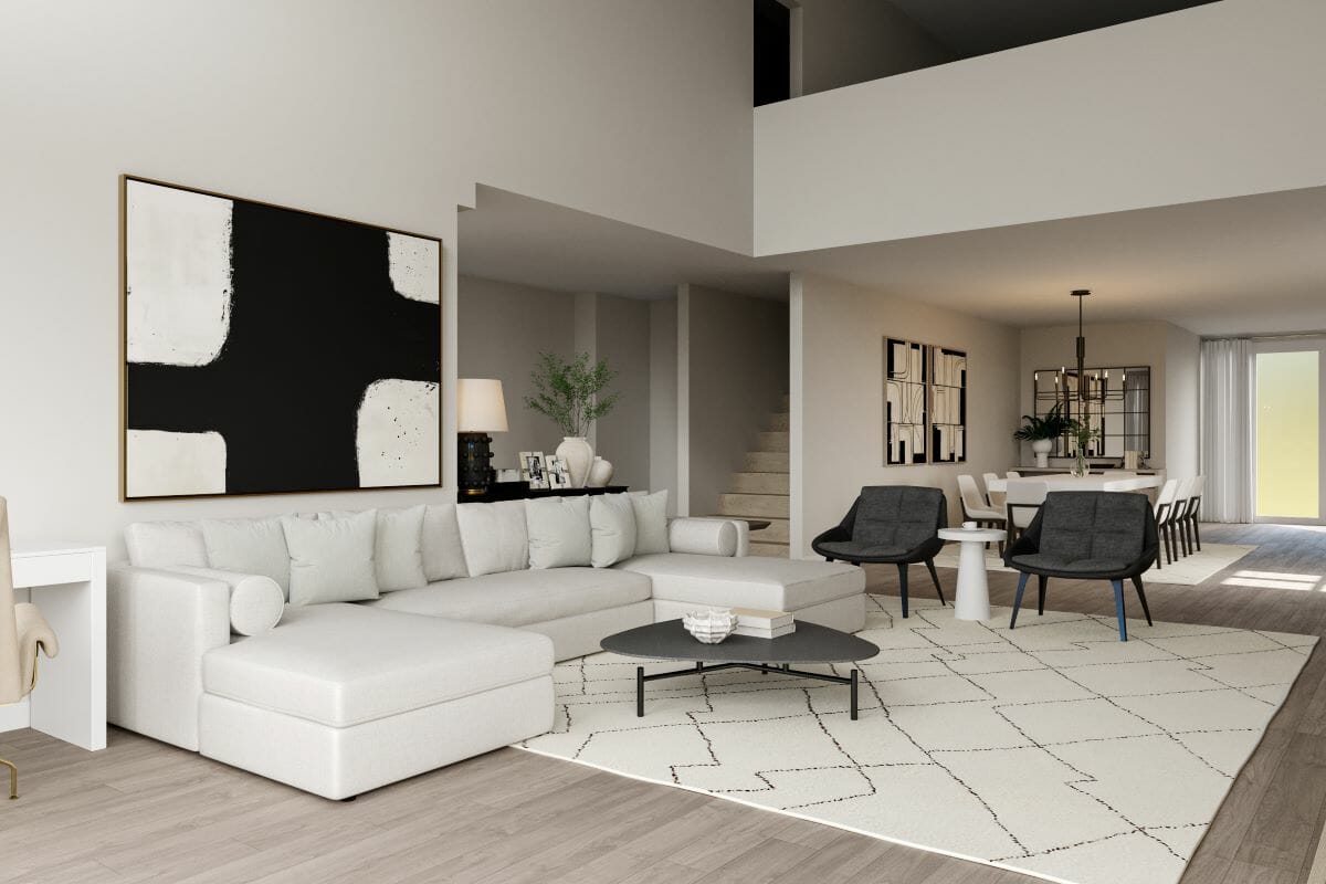 Contemporary minimalist interior design by Decorilla