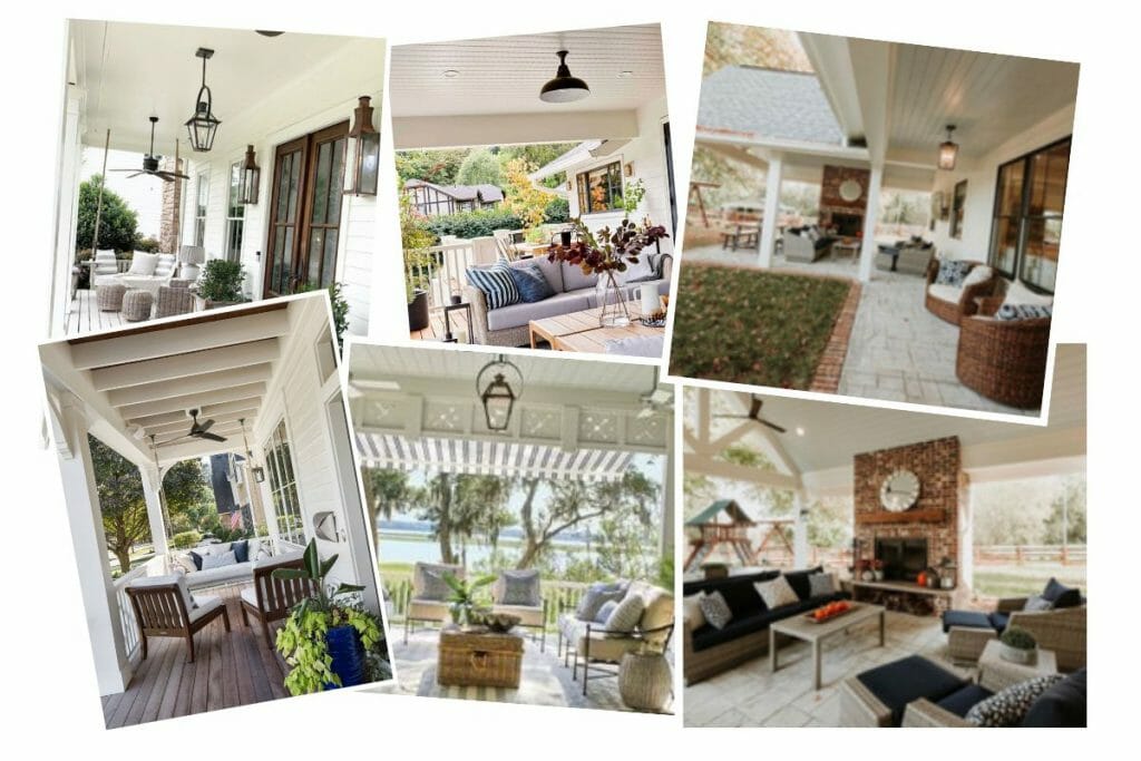 Before & After: Screened Porch Design with a Living and Dining Area