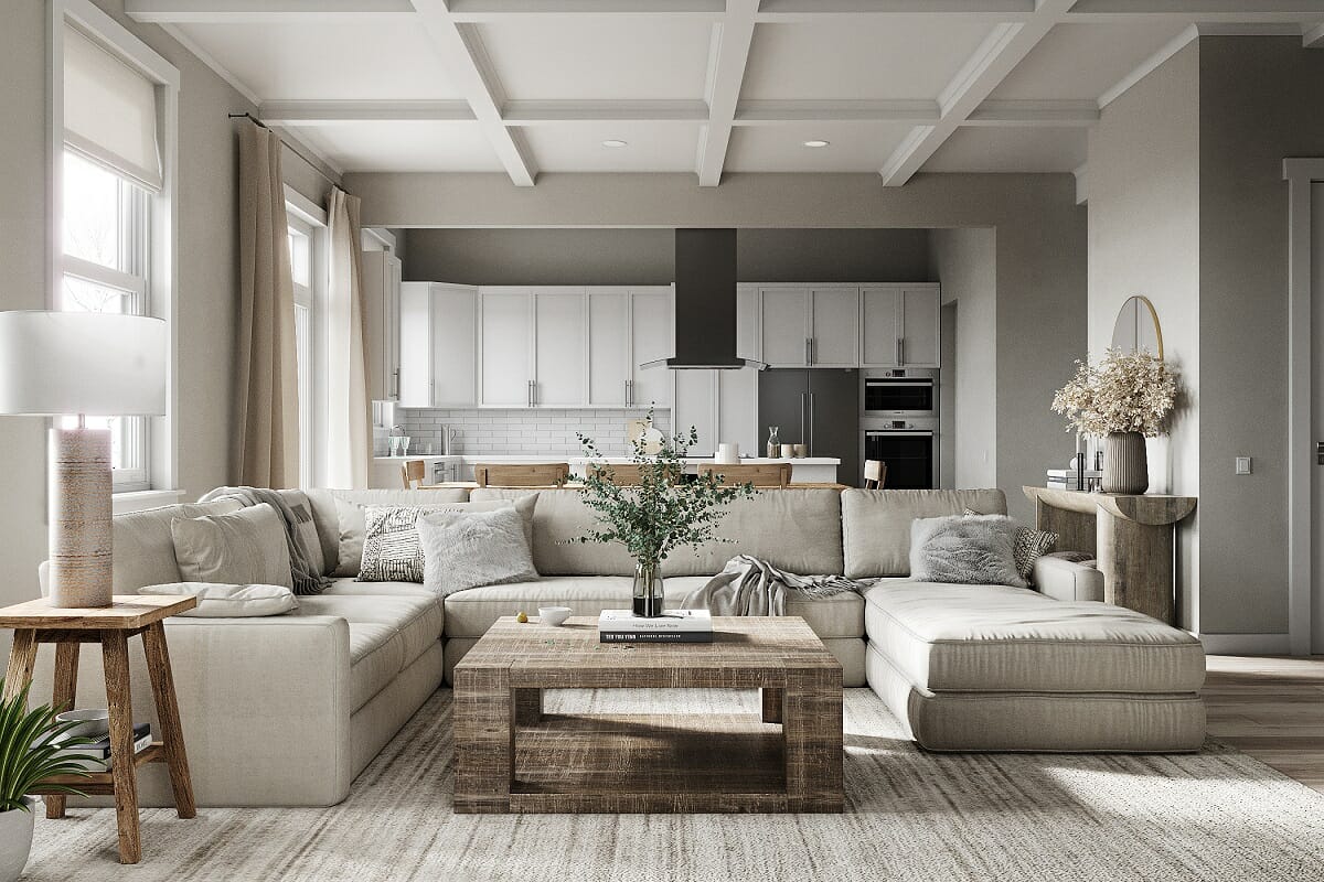 Hybrid AI interior design for a living room by Liana S