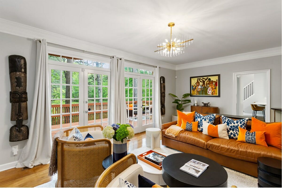 Living room by online interior designer Sierra G