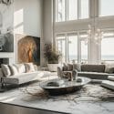Luxury open living room ideas before and after