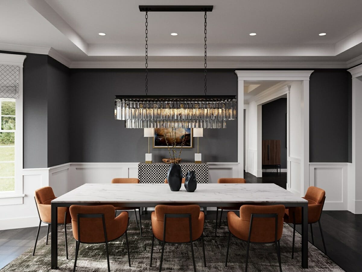 Modern dining room furniture in a design by Theresa G