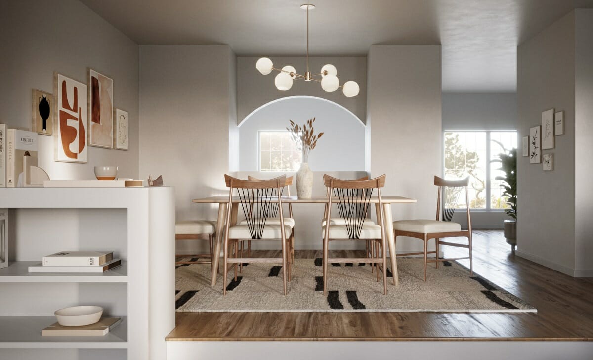 Modern dining room ideas with a Scandinavian look by Anna Y