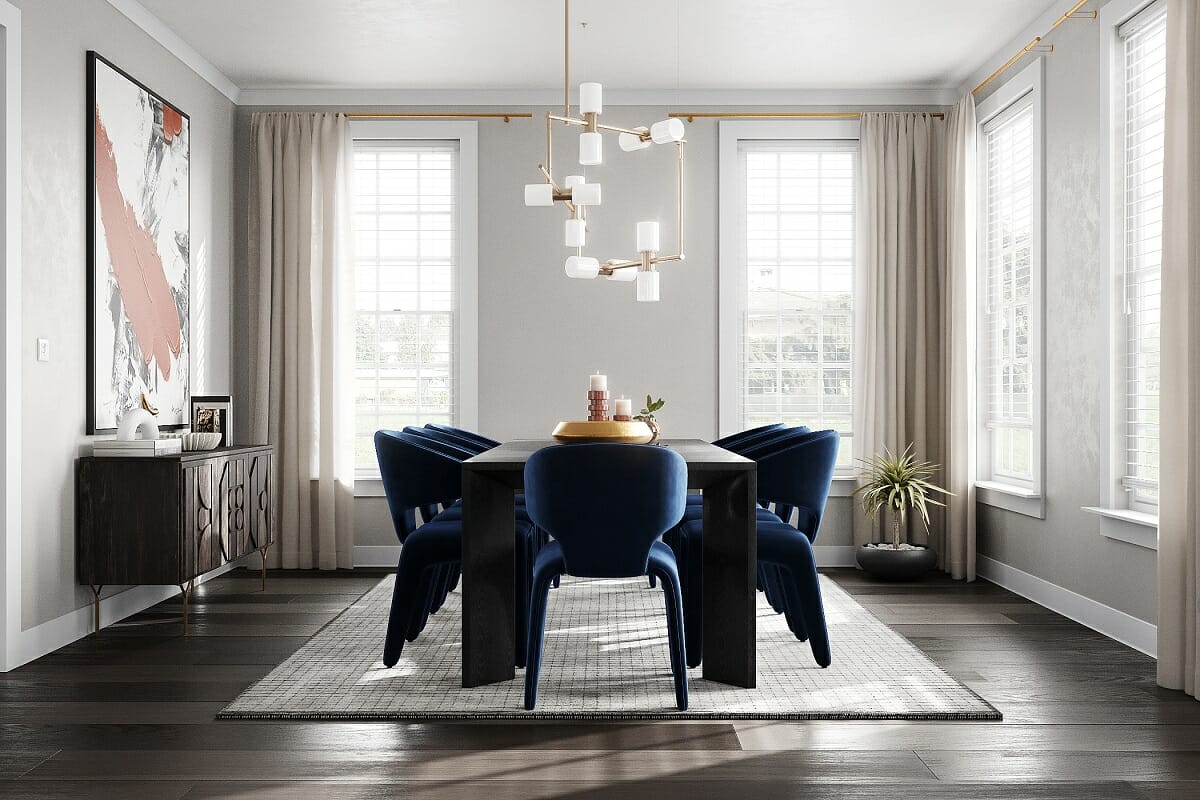 Online dining room interior design by virtual interior designer Marine Hovsepyan