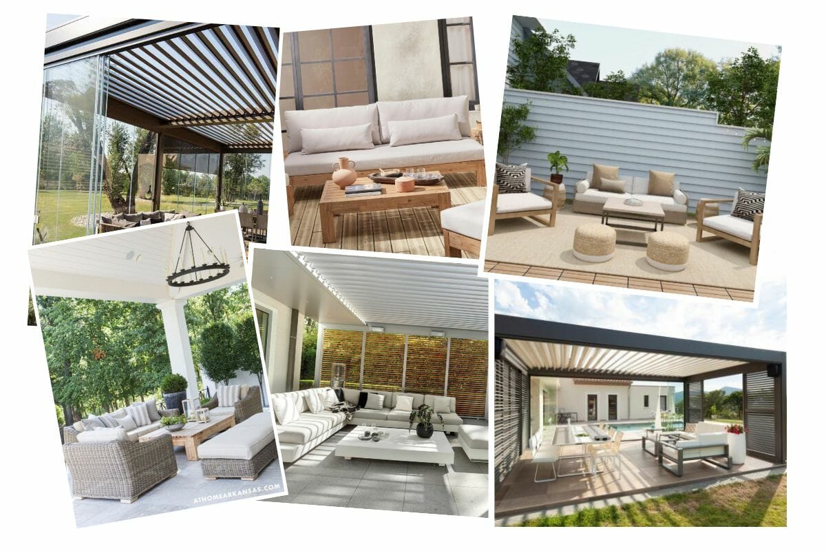 inspiration board for outdoor living room