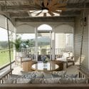 Outdoor living space and patio