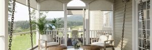 Outdoor living space and patio