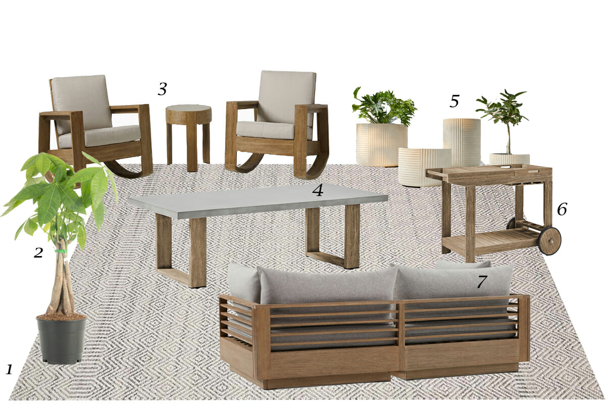Outdoor lounge areas recommended by Decorilla