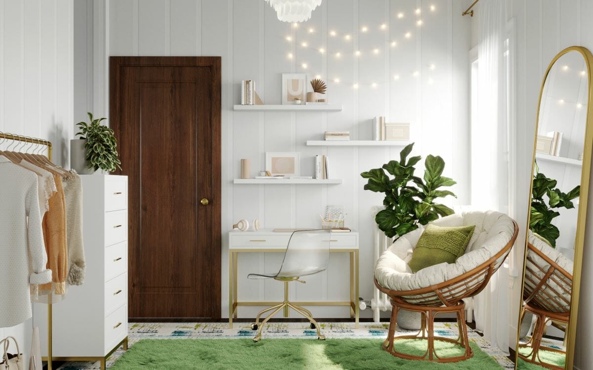 Study room design ideas for teenagers by Decorilla