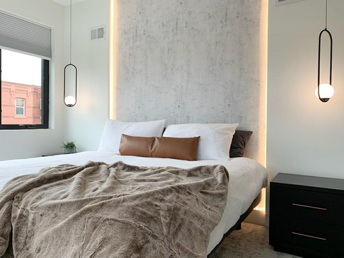 Bedroom lighting ideas for a contemporary interior design by Johanna A