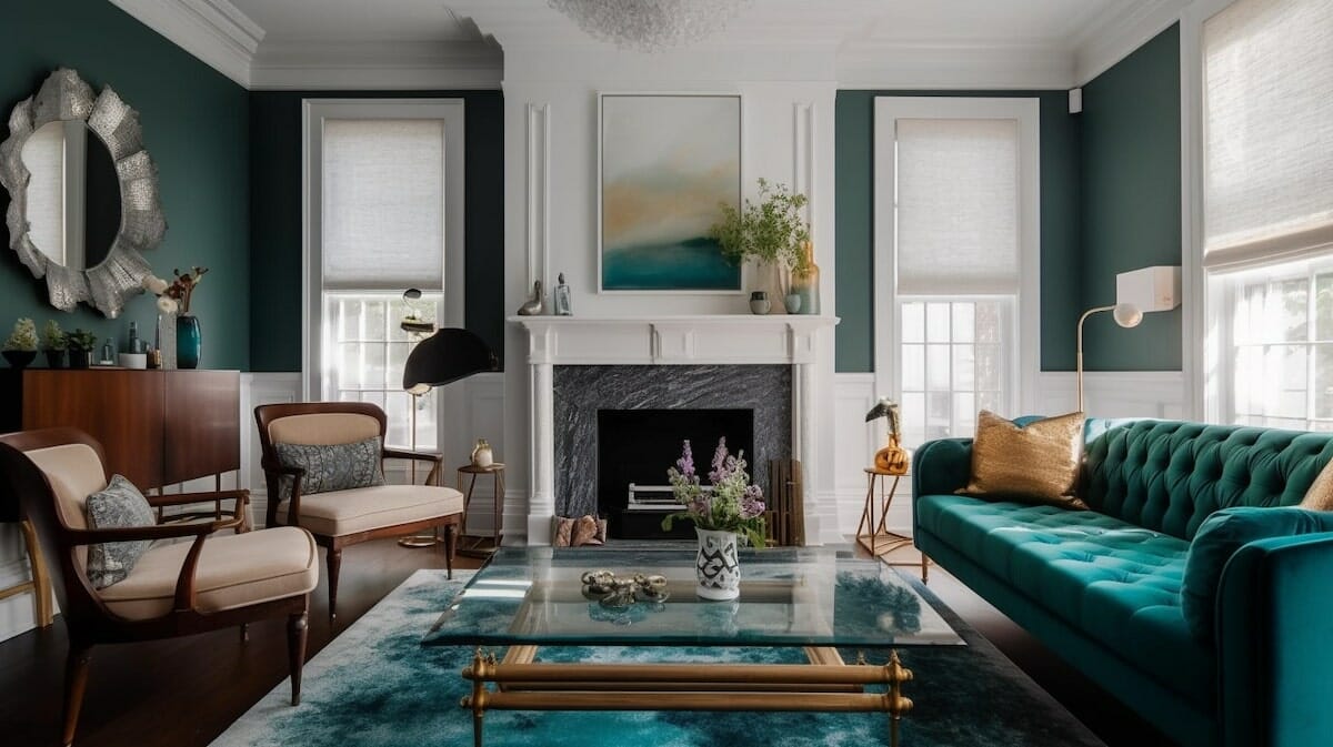 Best paint color for living room - green