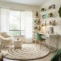 Boho eclectic teen study room ideas