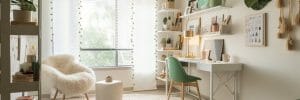 Boho eclectic teen study room ideas